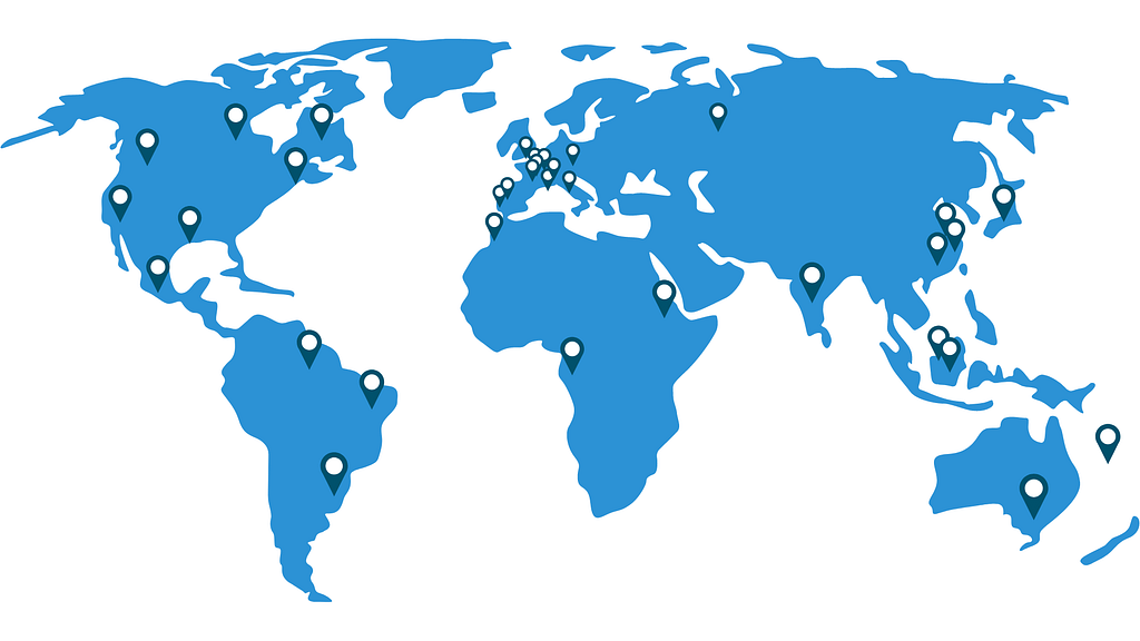 Carte du monde VISEA
